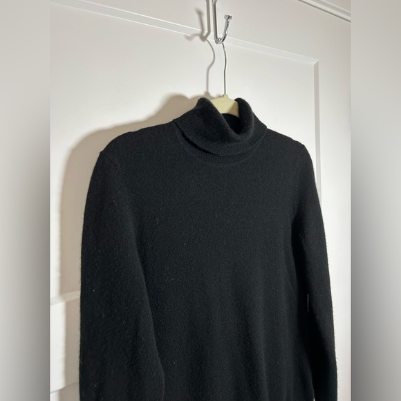 Large cashmere sweater, women’s cashmere turtleneck sweater - Picture 3 of 7